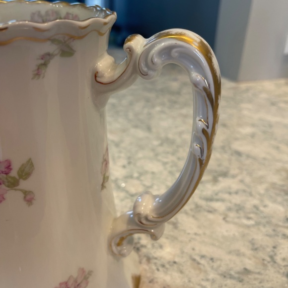 Haviland France Limoges Pink Floral Water Pitcher - Picture 3 of 9